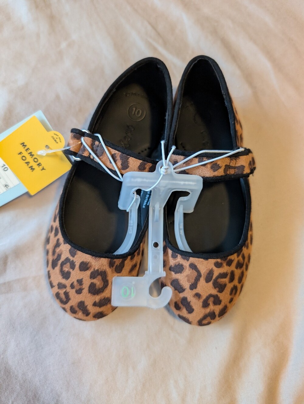 Leopard Print Baby & Toddler Girl Memory Foam Mary Jane Shoes Multiple Sizes